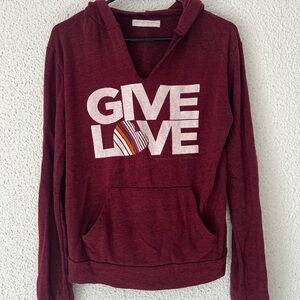 Spiritual Gangster Burgundy Hoodie